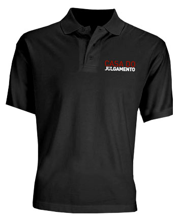 Camisa Polo Preta Casa do Julgamento